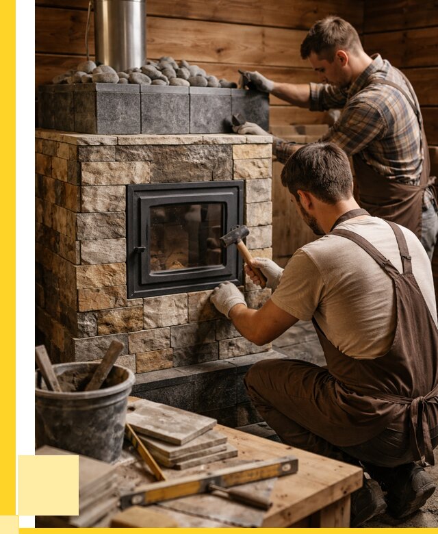 Облицовка банной печи в Мичуринске от 15531 р. | ЭриданМчр