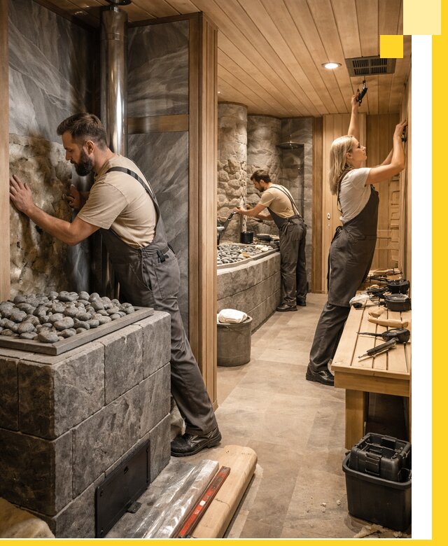 Строительство бань и SPA процедур в Мичуринске под ключ и отделкой