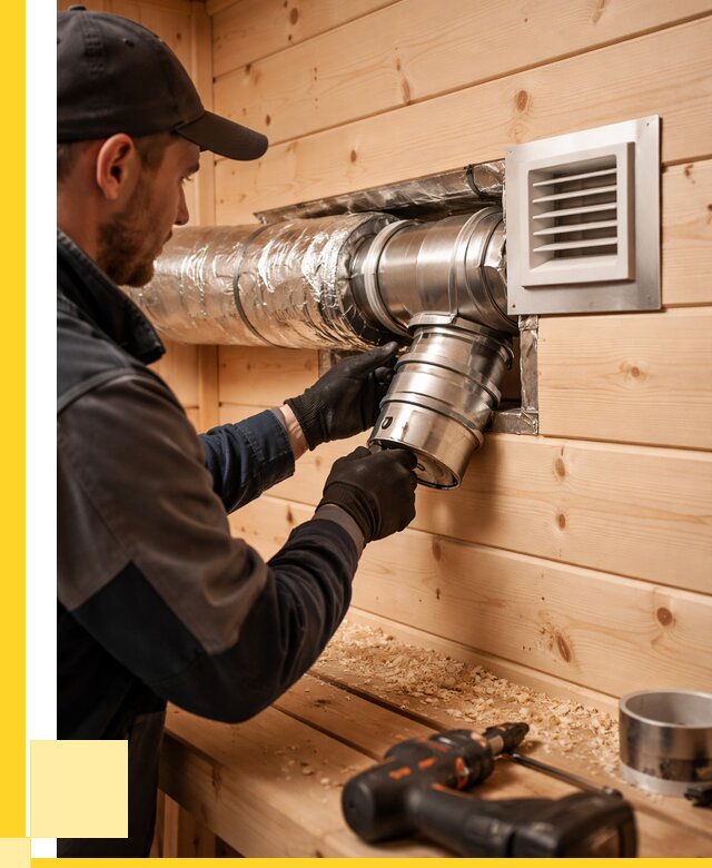 Монтаж вентиляции бани в Мичуринске от 12425 р. | ЭриданМчр