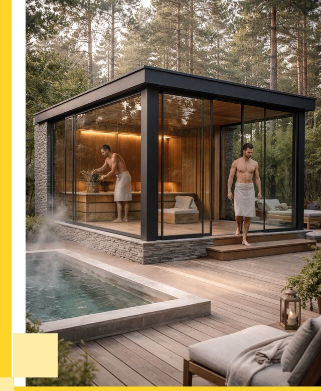 Стеклянные бани и двери в Мичуринске от 465930 р. | ЭриданМчр