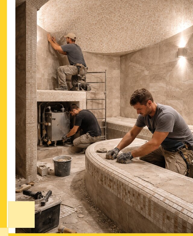 Монтаж хамамов под ключ в Мичуринске от 258850 р. ЭриданМчр