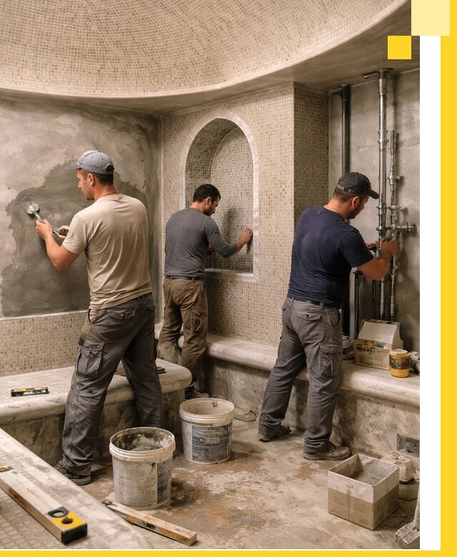 Профессиональный монтаж хамамов под ключ в Мичуринске с гарантией