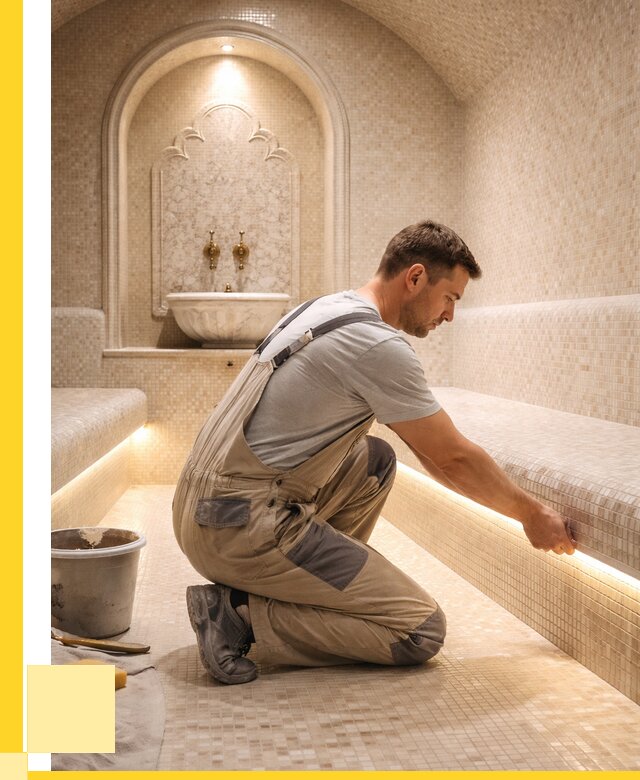 Отделка хамамов под ключ в Мичуринске от 5695 р. | ЭриданМчр