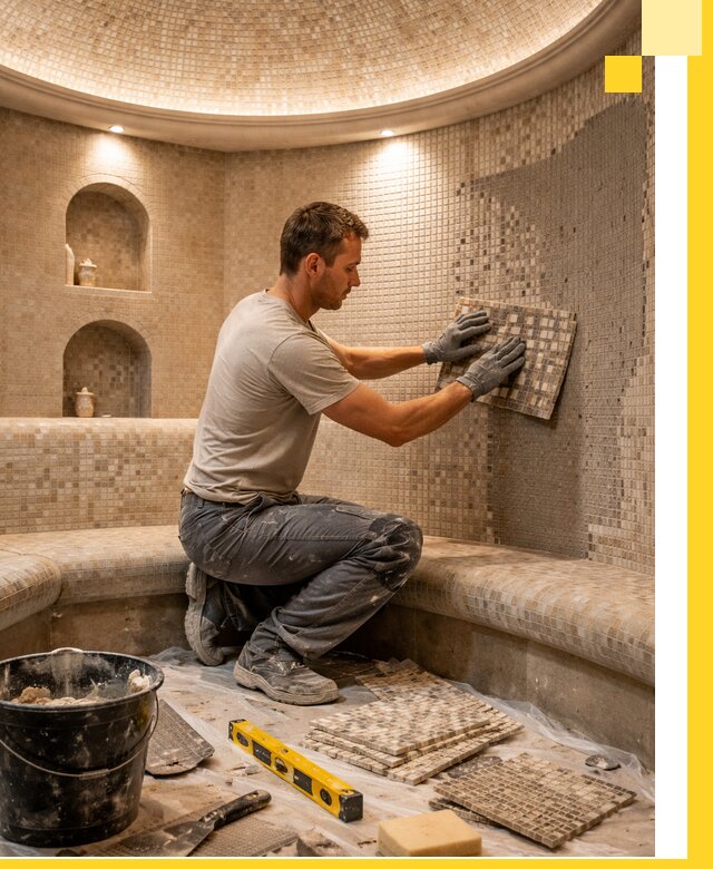 Устройство и монтаж домашнего хамама под ключ в Мичуринске