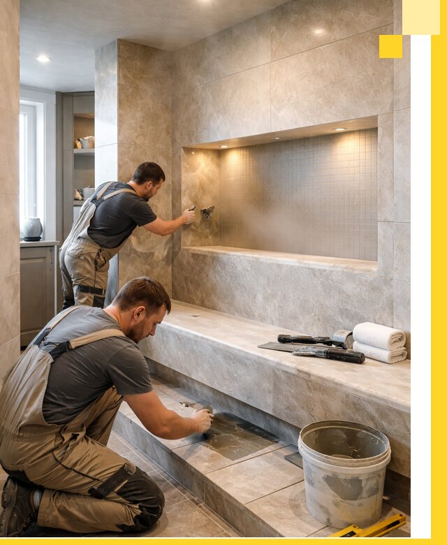 Профессиональное строительство хамама в квартире в Мичуринске