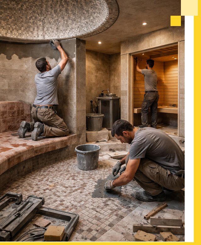 Проект и строительство хамама бани и сауны под ключ в Мичуринске