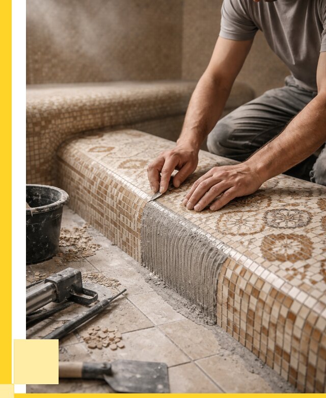 Плитка для хамама под ключ в Мичуринске от 3624 р. | ЭриданМчр