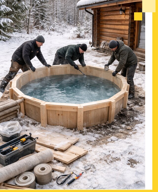 Изготовление и установка ледяных купелей под ключ в Мичуринске