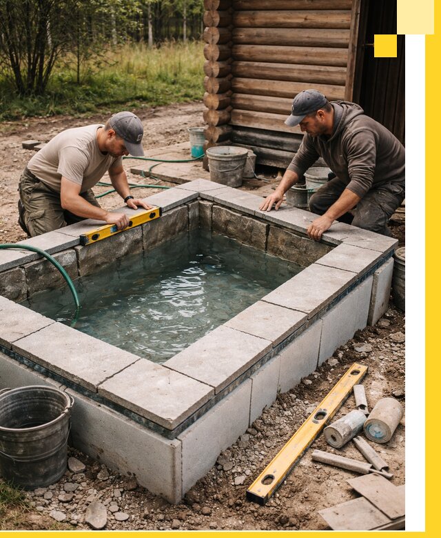 Изготовление и установка холодных купелей под ключ в Мичуринске